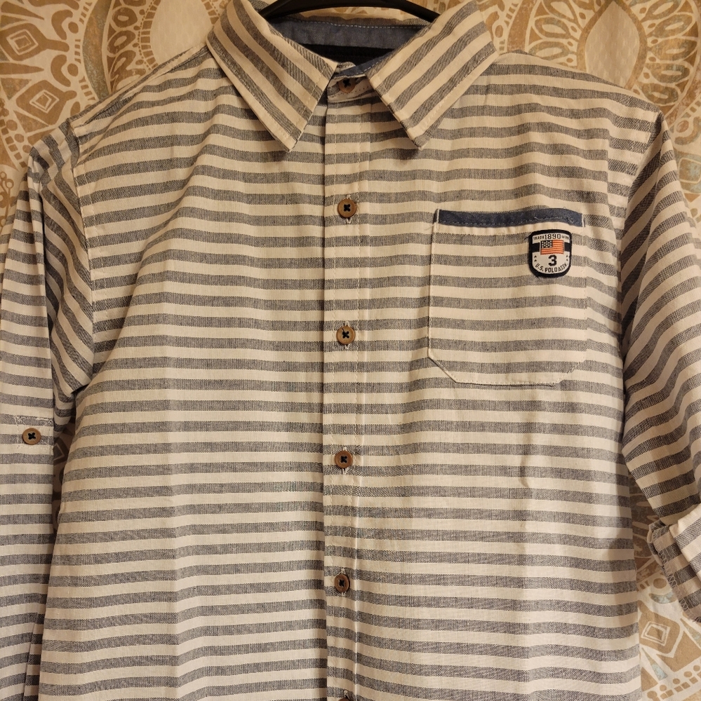 big boy's striped shirt